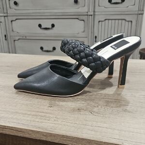 Dolce Vita Black Stella Braided Heels size 8.5